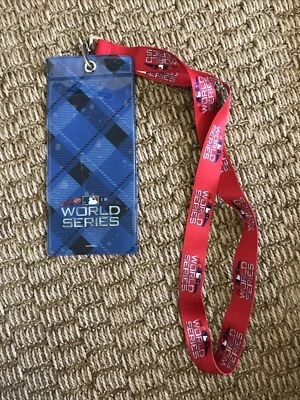 New WORLD SERIES 2018 Red Sox Ticket Holder Lanyard New Red Sox Dodgers - Image 1 of 3