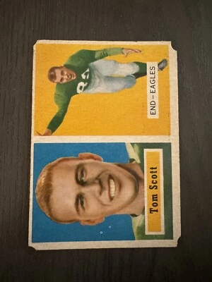 1957 Topps #25 Thomas TOM SCOTT Philadelphia Eagles Football Card - Image 1 of 2