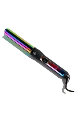 NuMe Love Wins 32mm Curling Wand Titanium Rainbow Plated Wand New In Box - Image 1 of 4