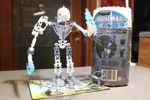 LEGO BIONICLE Toa Nuju Hordika 8741 anno 2005 VINTAGE con Scatola e Istruzioni - Foto 1 di 8