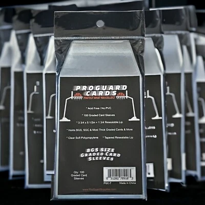 PROGUARD CARDS 1000 Graded Card Sleeves for BGS & SGC 10pks 100 sleeves per pack