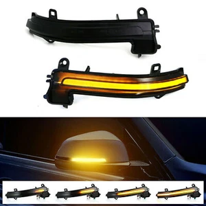 Smoked Side Mirror Turn Signal Light Blink Sequential Fits BMW 4 3 2 1 Series i3 - Picture 1 of 8