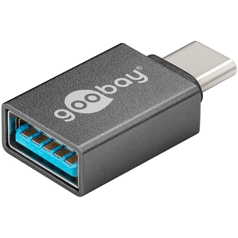 GOOBAY USB-Adapter USB-C™-Stecker an USB 3.0-A-Buchse grau
