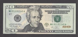 $20 FEDERAL RESERVE NOTE 2013 CHICAGO (MG913251140A) UNC - Picture 1 of 2