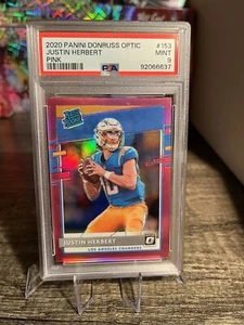 2020 Panini Donruss Optic - Rated Rookies Pink Prizm #153 Justin Herbert (RC) - Picture 1 of 2