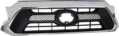 Conjunto de rejilla carcasa e inserto negro y cromado para Toyota Tacoma 2012-2015 Foto 1 de 4