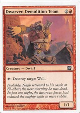 Dwarven Demolition Team *Uncommon* Magic MtG x1 Eighth 8th Edition MP