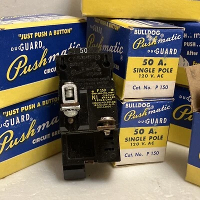 Bulldog PUSHMATIC ITE SIEMENS 50A 120/240V 1P 10K Cat. No. P150 (31150)