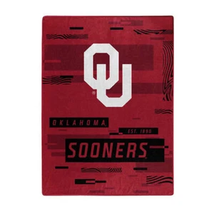 Oklahoma Sooners Blanket 60x80 Raschel Digitize Design - Picture 1 of 1