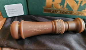 RNT Rich-N-Tone Mondo LT Duck Call Custom Matte Brown Acrylic Mallard Miss Mud - Imagen 1 de 14