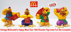 McDonald's Chinese New Year Chicken Rooster 1993 Vintage Rare Lots of 4 Complete