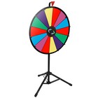 24"  Adjustable Height Spinning Game 14 Slots Color Prize Wheel W/ Tripod Stand