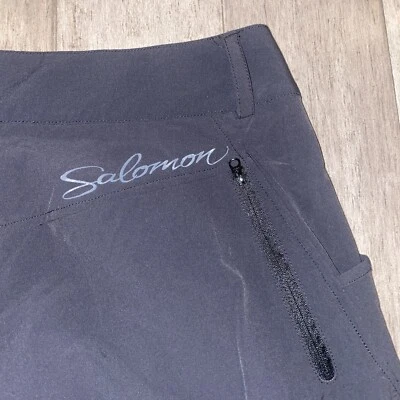 Pantalones Cortos Salomon Mujer Senderismo Escalada 14.5" Bermudas Nylon Spandex Elastizados 12 Foto 1 de 4
