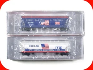 N Scale *AMERICA'S BICENTENNIAL* MILEPOST 200 Hopper Set, Intermountain NSE-INT - Picture 1 of 4