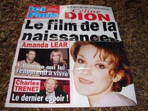 CELINE DION - RARE POSTER ICI PARIS DE JANVIER 2001 !!! - Imagen 1 de 1