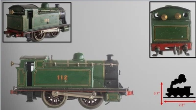 1920's Uncommon Bing #112 0-gauge Clockwork Tank locomotive - Image 1 of 4