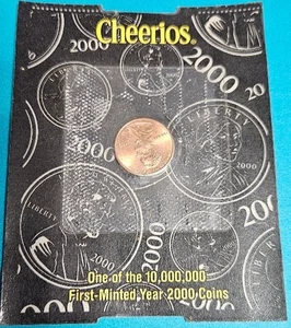 Cheerios 2000 Lincoln Cent Promotional Sealed with COA - Picture 1 of 3