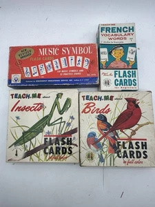 VTG TEACH ME ABOUT The United States FLASH CARD SET 1962 Animals Reptiles Fish - Picture 1 of 22