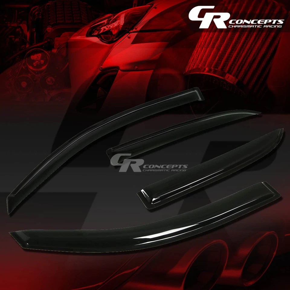 SMOKE TINT WINDOW VISOR/WIND DEFLECTOR VENT RAIN SHADE FOR 05-09 EQUINOX/TORRENT - Imagem 1 de 4