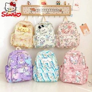 Linda mochila escolar de gran capacidad Hello Kitty Kuromi para niños - Imagen 1 de 28