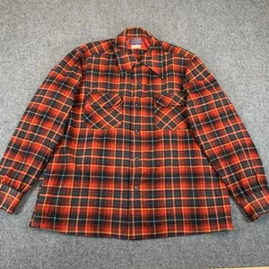 VTG 60s-70s Pendleton Board Shirt, Loop Collar. Sz L. Jacob Reeds Sons, READ - Picture 1 of 13