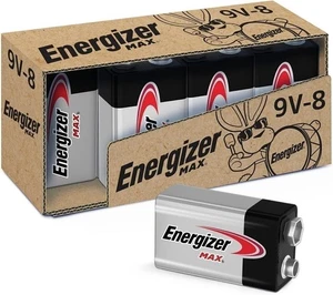 Energizer Batterie 9V, Batteria Max 9 Volt Premium Alcalina, 8 Conteggi - Foto 1 di 9