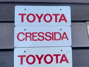 Toyota Cressida Signs, Dealership Number Plate Display - Picture 1 of 3
