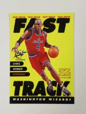 Skybox Z-Force Fast Track Chris Webber #12 Wizards 1997-98 Foto 1 de 2