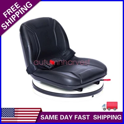 New Waterproof High Back Lawn Mower Seat Black Fits Husqvarna Gravely Hustler - Image 1 of 4