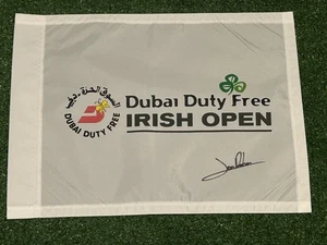 Irish Open Golf Pin Flag Signed By Winner Jon Rahm - Picture 1 of 2