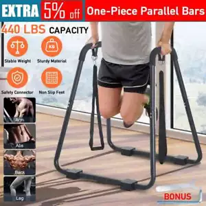 One-Piece Parallel Bars - Dip Station & Chin-up Bar & Pull-up Bar & Push up Bar - Picture 1 of 12