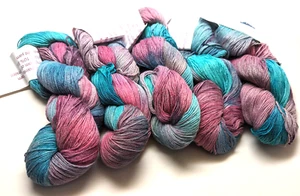 Full Bag 5 NEK Handdyed 65% Merino/25% Nylon/10%Silk 100g/440yds Secret Garden - Picture 1 of 2