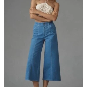 Anthropologie X Maeve The Delaney Crop Clean-Seamed High-Rise Wide-Leg Jeans 30 - Bild 1 von 8