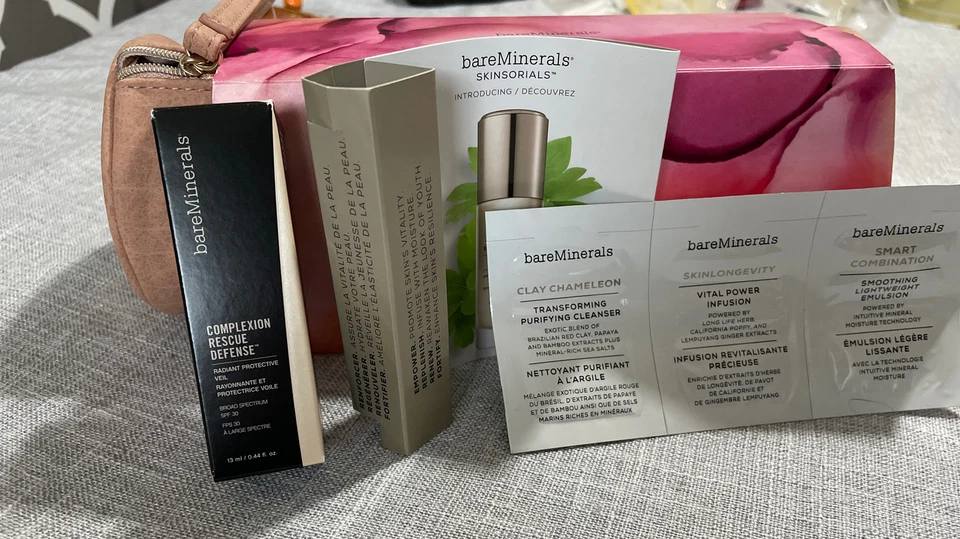 Новый набор для ухода за кожей BareMinerals Give Your Favorites 3 штуки долговечность кожи вуаль  - Изображение 1 из 1