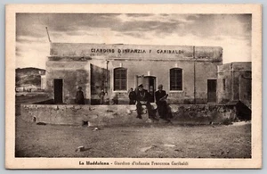 La Maddalena - Kindergarten Francesca Garibaldi - Italien Vintage Postkarte - Bild 1 von 3