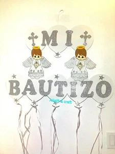 Baptism Favors Banner Boy Mi Bautizo Wall Decoration Mi Bautizo - Picture 1 of 5