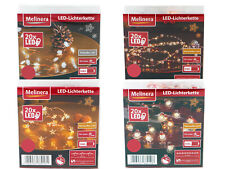 Melinera LED-Lichterkette 20x LEDs Weihnachtsdeko 2,3 m 6-std Timer Weihnachten