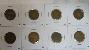 Russia USSR 3 Kopeks 8Pcs Lot, 1926 1930 1931 1932 1940 1953 1955 1956, F-XF - Picture 1 of 9