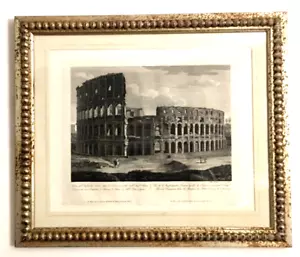 Colosseum, Trevi Fountain, Pantheon. Rome 3 framed orig engravings date 1825 - Picture 1 of 13