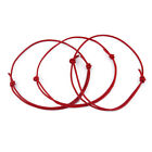 50Pcs/Lot Lucky Black/Red Real Genuine Leather Cord Bracelet Anklet Jewelry Gift