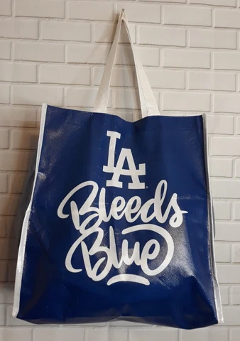 Los Angeles Dodgers LA Bleeds Blue SGA MLB Network Baseball Beach Tote Bag Cover