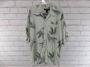 Men's Statements Silk Hawaiian Shirt Size XL Short Sleeve Floral - Picture 1 of 4