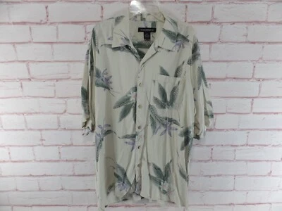 Men's Statements Silk Hawaiian Shirt Size XL Short Sleeve Floral - Image 1 of 4