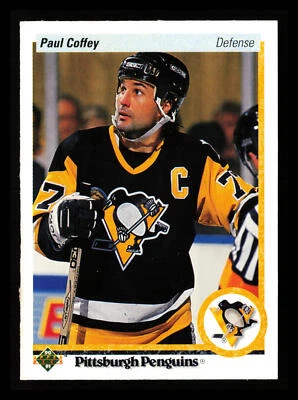 Paul Coffey 1990-91 Upper Deck Hockey NHL #124c Pittsburgh Penguins - Image 1 of 2