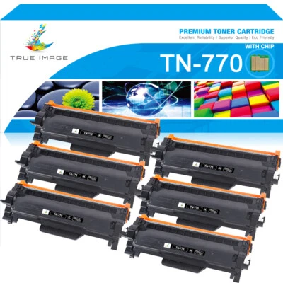 6PK TN-770 TN770 Super High Yield Toner Compatible With Brother MFCL2750 HLL2370 - Image 1 of 4