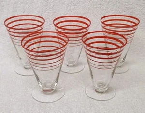 🔶️5 ART DECO COCKTAIL GLASSES LOETZ BIMINI WEINER WERKSTATTE AUSTRIA GERMANY - Bild 1 von 10