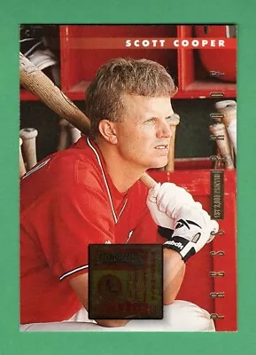 1996 Donruss Press Proofs #480 Scott CooperTeam St. Louis Cardinals /2000 - Image 1 of 2