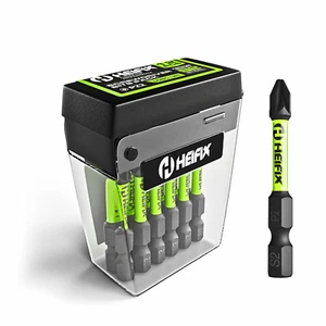 Heifix Schlagschrauber Bohrer Schrauben Bit Sets PZ2 PH2 TicTac Box mehrere Größen - Bild 1 von 34