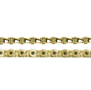 CRUPI BMX HALF LINK HOLLOW PIN 3/32 CHAIN GOLD - Picture 1 of 1