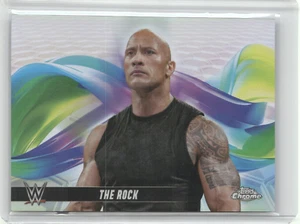 THE ROCK 2025 Topps Chrome WWWE HELIX REFRACTOR #HLX-DRJ - Picture 1 of 2